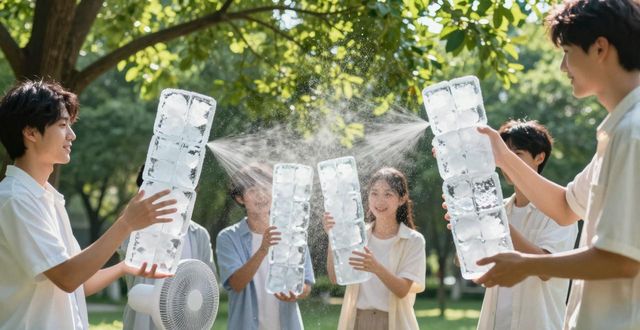 大冰块降温方法_滨海夏季防暑降温大冰块_大冰块户外活动使用时长